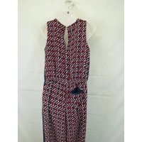 Tommy Hilfiger Classic Printed Drawstring Jumpsuit Size 8