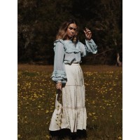 KATERINA SKIRT IVORY COTTON LACE