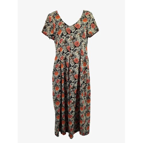 Havana Moon Vintage Floral Pleated Jumpsuit Size 10
