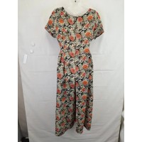 Havana Moon Vintage Floral Pleated Jumpsuit Size 10