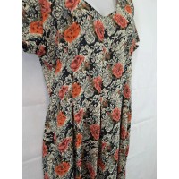 Havana Moon Vintage Floral Pleated Jumpsuit Size 10