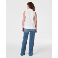 SPANX® Poplin Sleeveless Button-Down Shirt