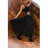 Terrin Tulle Skirt in Black