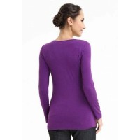 Vera V-Neck Nursing Nursing Top Purple